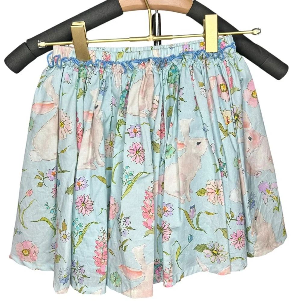 LIKE NEW Pink Chicken Gianna Skirt In Botanical Bunnies - Picture 6 of 10